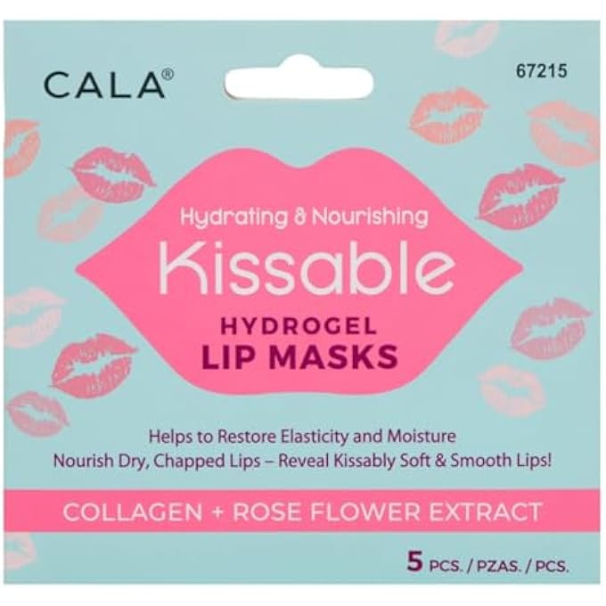 CALA HYDRATING AND NOURISHING KISSABLE HYDROGEL LIP MASKS WITH COLLAGEN AND ROSE FLOWER EXTRACT 5 PCS - Image 1